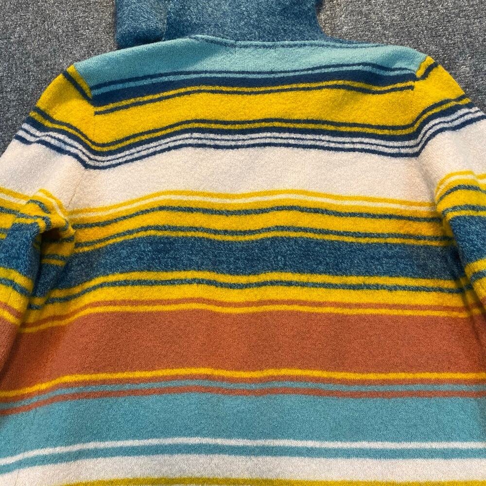 Toad & Co Merino Heartfelt Hoodie Cardigan Sweater Womens Duster Striped Coat S - Picture 6 of 8